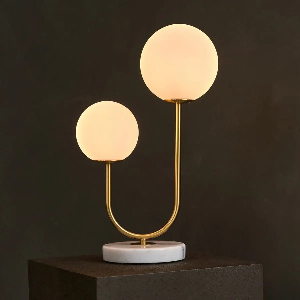 Lampa stołowa Giorgia z marmurową podstawą 45 cm