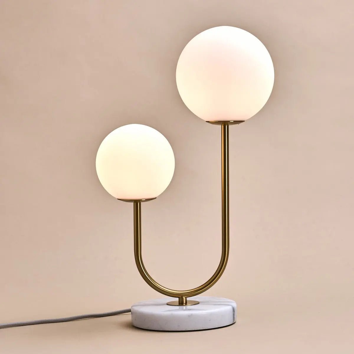 Lampa stołowa Giorgia z marmurową podstawą 45 cm