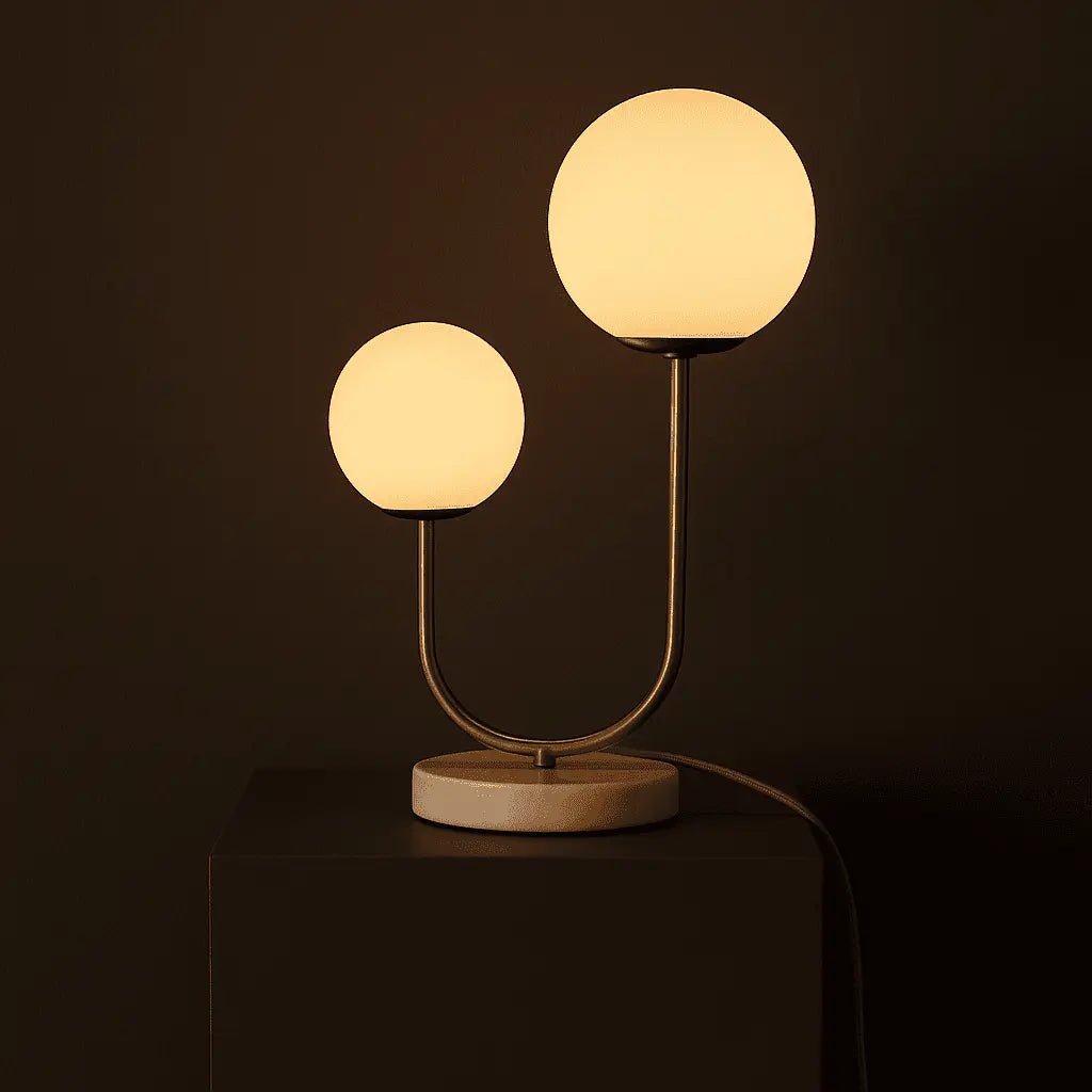 Lampa stołowa Giorgia z marmurową podstawą 45 cm