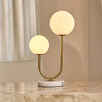 Lampa stołowa Giorgia z marmurową podstawą 45 cm