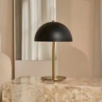 Lampa stołowa Lola czarno-złota 47 cm