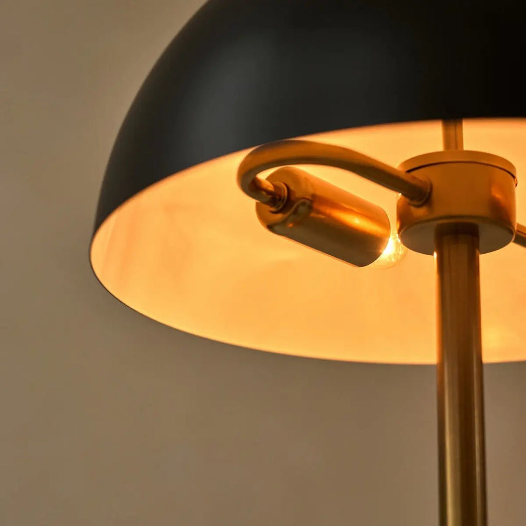 Lampa stołowa Lola czarno-złota 47 cm